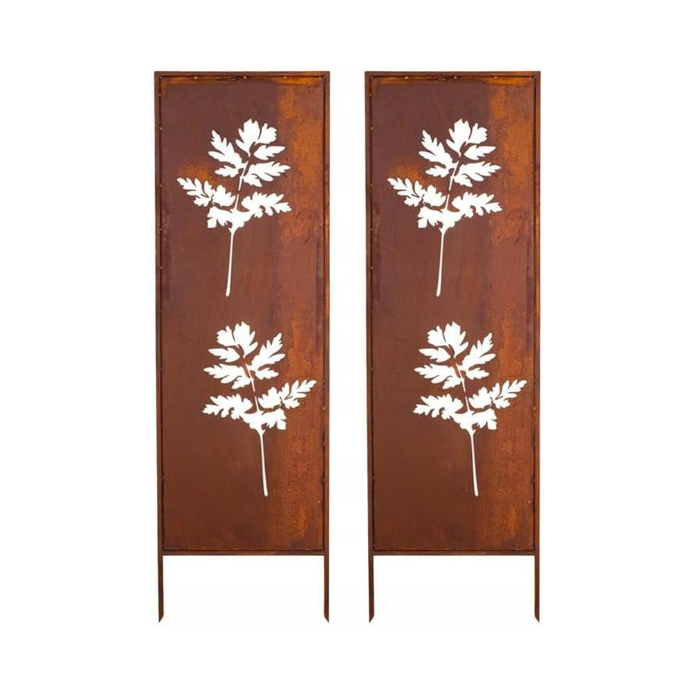 Suport de grădină Irsina set de 2 bucăți 160x50 cm oțel corten rugină naturală [casa.pro]