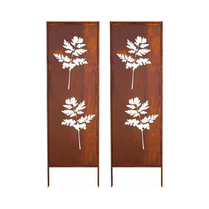 Suport de grădină Irsina set de 2 bucăți 160x50 cm oțel corten rugină naturală [casa.pro]