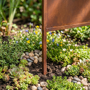 Suport de grădină Irsina set de 2 bucăți 160x50 cm oțel corten rugină naturală [casa.pro]