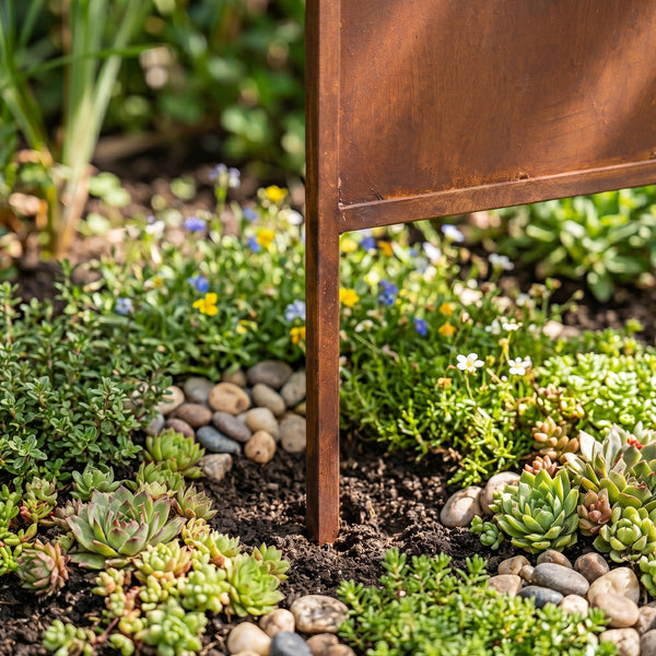 Suport de grădină Irsina set de 2 bucăți 160x50 cm oțel corten rugină naturală [casa.pro]