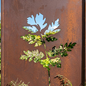 Suport de grădină Irsina set de 2 bucăți 160x50 cm oțel corten rugină naturală [casa.pro]