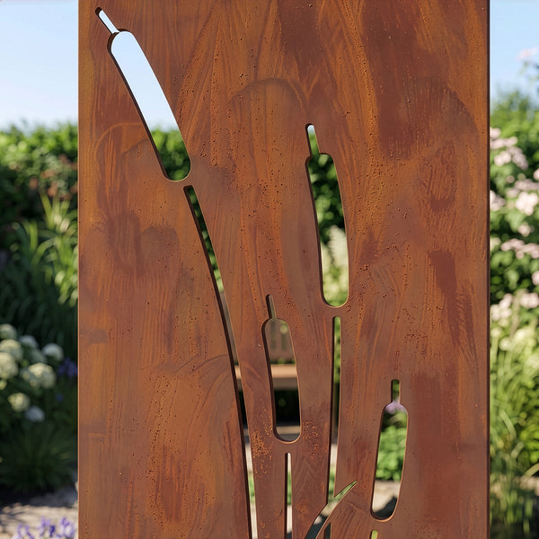 Suport de grădină Irsina set de 2 bucăți 160x50 cm oțel corten rugină naturală [casa.pro]