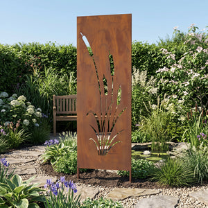 Suport de grădină Irsina set de 2 bucăți 160x50 cm oțel corten rugină naturală [casa.pro]