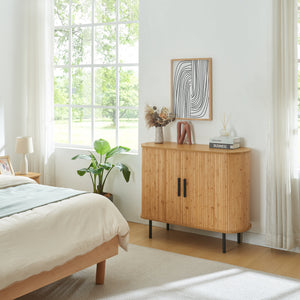 Comoda cu 2 usi glisante Tvedestrand 100x40x80cm [en.casa]