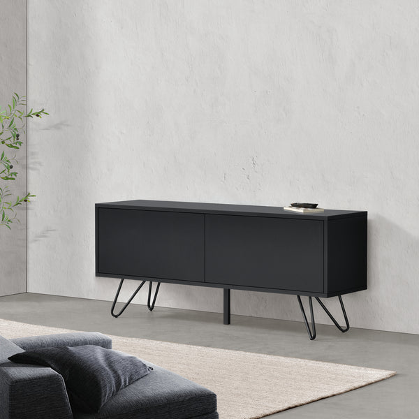 Comoda Bollebygd cu 2 usi Push-Open culori diferite [en.casa] 