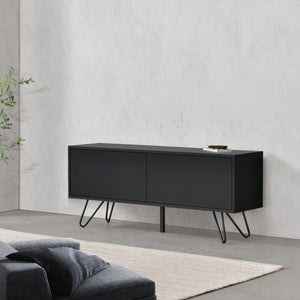 Comoda Bollebygd cu 2 usi Push-Open culori diferite [en.casa] 
