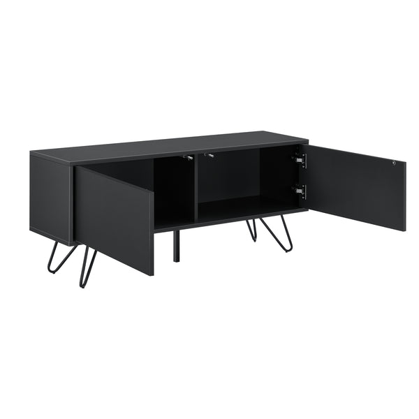 Comoda Bollebygd cu 2 usi Push-Open culori diferite [en.casa] 
