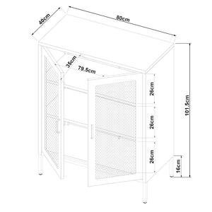 Sideboard Falköping în diferite culori [en.casa]
