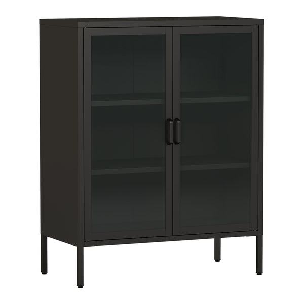 Sideboard Fauske cu uși din sticlă în diferite culori [en.casa]