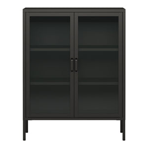 Sideboard Fauske cu uși din sticlă în diferite culori [en.casa]
