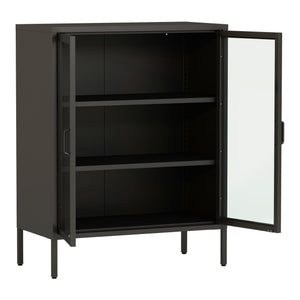 Sideboard Fauske cu uși din sticlă în diferite culori [en.casa]