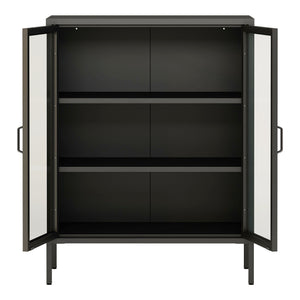 Sideboard Fauske cu uși din sticlă în diferite culori [en.casa]