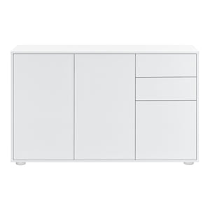 Comoda Paarl cu 3 usi si 2 sertare culori diferite [en.casa]