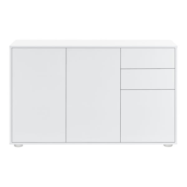 Comoda Paarl cu 3 usi si 2 sertare culori diferite [en.casa]
