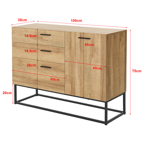 Comoda Lavangen 75x100x35 cm [en.casa]