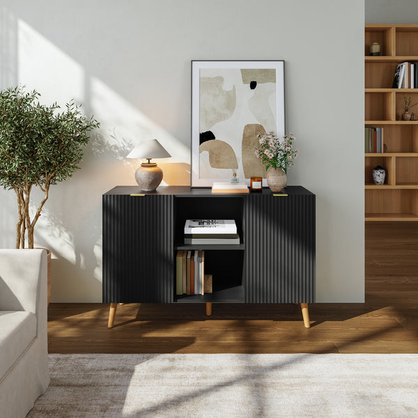 Comoda cu usi Nand 120x40x76 cm [en.casa]
