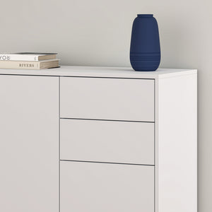 Comoda Paarl cu 2 sertare si 2 usi culori diferite [en.casa]