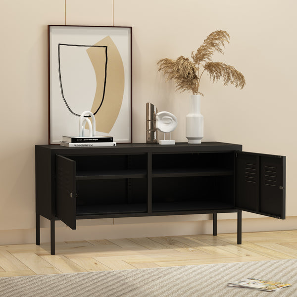 Comoda Pyhtää 118x40x60cm otel [en.casa]