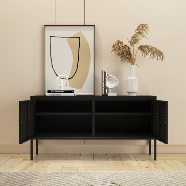 Comoda Pyhtää 118x40x60cm otel [en.casa]