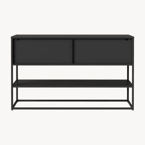 Comoda Sakyla 150x38x90 cm cu 4 usi sticla [en.casa]