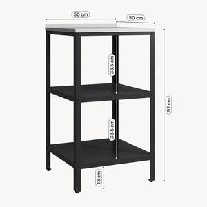 Raft metalic pentru exterior Bolognano 92x50x50cm [casa.pro]
