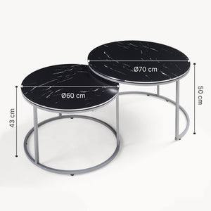 Set de măsuțe de cafea Skagen în set de 2 bucăți în diferite culori [en.casa]
