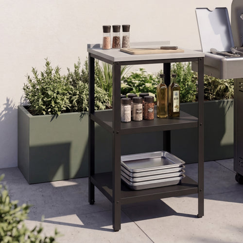 Raft metalic pentru exterior Bolognano 92x50x50cm [casa.pro]