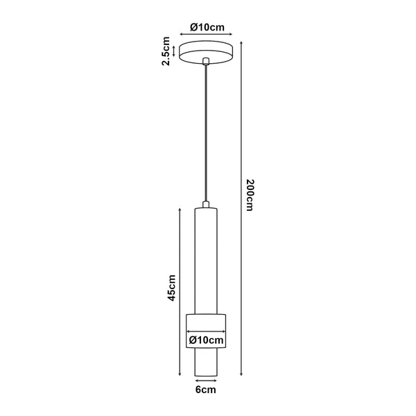 Lampa suspendata Lulled 3xGU10 max 9W metal [lux.pro]
