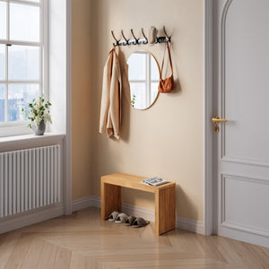 Bancă pentru pantofi Korjad 90x33x43 cm bambus [en.casa]