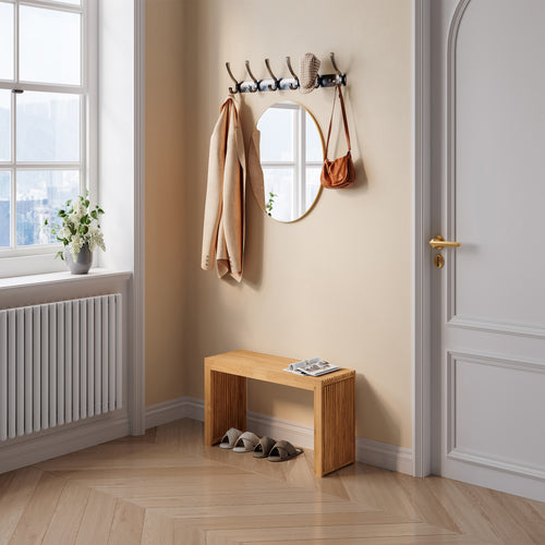 Bancă pentru pantofi Korjad 90x33x43 cm bambus [en.casa]