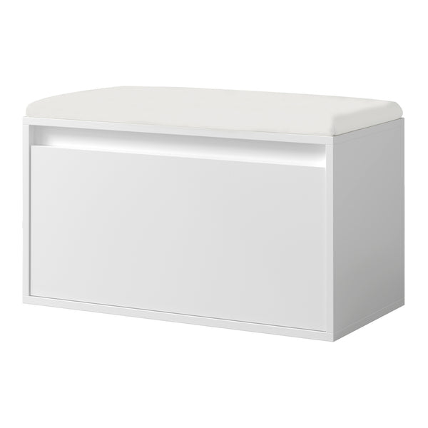 Banca cu sertar pentru pantofi Degerfors 80 x 39 x 45 cm PAL [en.casa] 