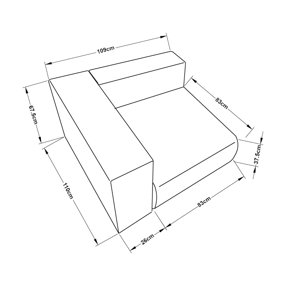 Modul canapea Suldal [en.casa]