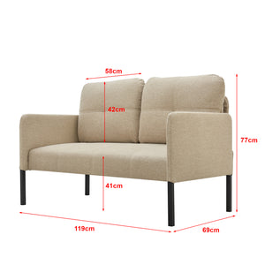 Canapea Reichling cu 2 locuri în diferite culori [en.casa]