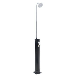 Dus solar gradina Ampend 215 cm otel plastic negru [casa.pro]