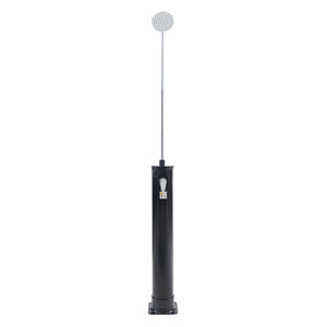Dus solar gradina Ampend 215 cm otel plastic negru [casa.pro]