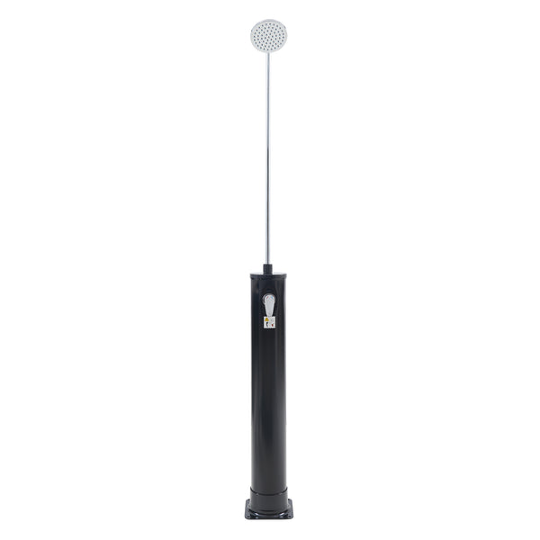 Dus solar gradina Ampend 215 cm otel plastic negru [casa.pro]