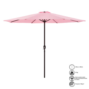 Umbrela soare HTGI-077x poliester/otel 300 x 230 cm culori diferite [casa.pro]