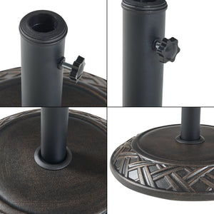 Suport umbrela soare Bisegna 50x7cm 25kg beton [casa.pro]