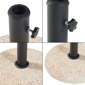 Suport umbrela soare Bitritto 45x6cm 20kg beton  [casa.pro]