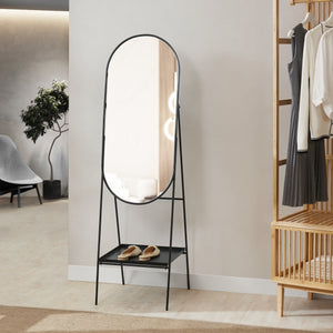 Standspiegel Perano mit Ablage 160 x 46 cm [en.casa] - premiumXL