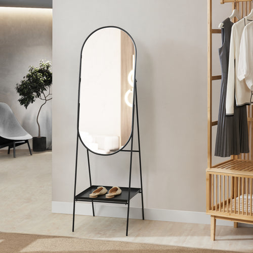 Standspiegel Perano mit Ablage 160 x 46 cm [en.casa] - premiumXL