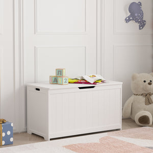 Spielzeugkiste Podek 80x40x44,5 cm Weiß [en.casa] - premiumXL