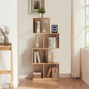 Bücherregal Gullspång Bambus 130x55x30cm Natur [en.casa] - premiumXL