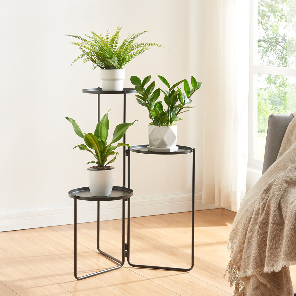 Suport plante Ostre cu 3 rafturi [en.casa]
