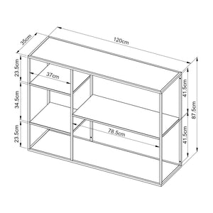 Raft de sine statator Isojoki 120x35x87,5cm [en.casa]