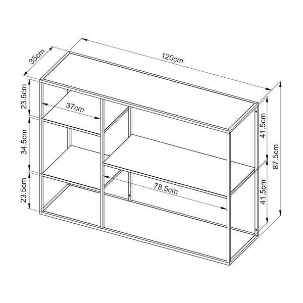 Raft de sine statator Isojoki 120x35x87,5cm [en.casa]
