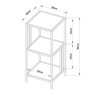 Raft de podea Kumlinge 35x35x80cm în diferite culori [en.casa]