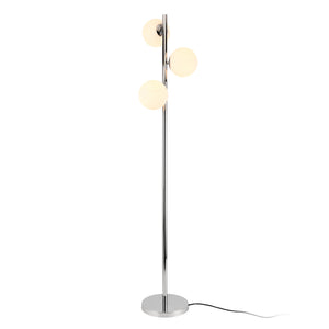 Lampa de podea Gent 154 cm 3 x E14 max. 40W crom alb [lux.pro] 