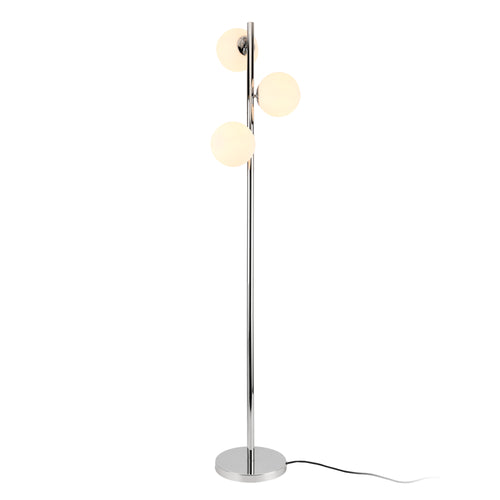Lampa de podea Gent 154 cm 3 x E14 max. 40W crom alb [lux.pro] 