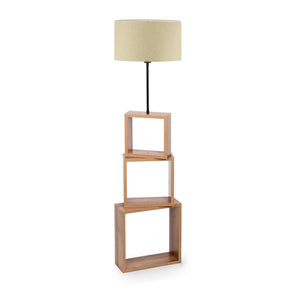 Lampa de podea Mansfield 140 cm 1 x E27 max 20W cu raft depozitare culori diferite [lux.pro]